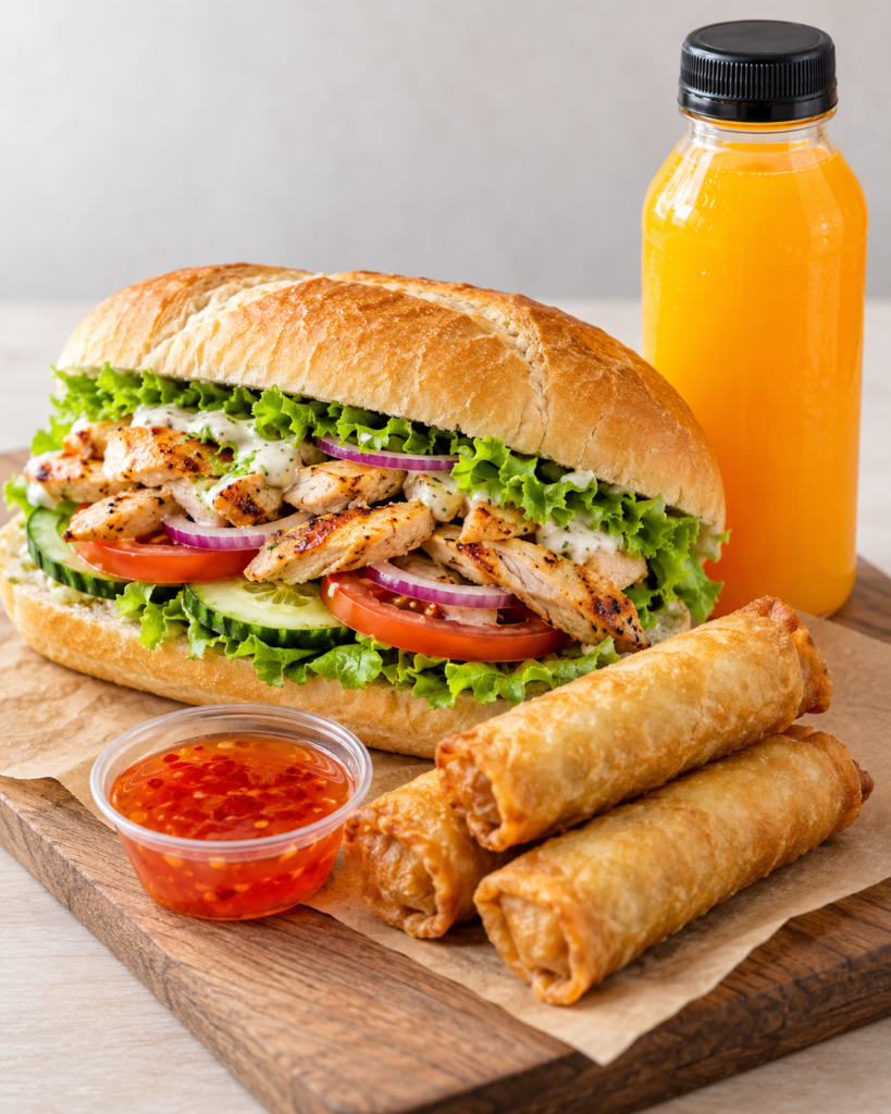 Full lunch deal Cajun Cargo Chicken